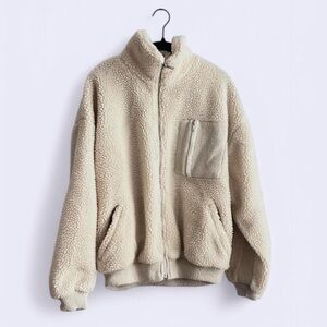 HEIMISH USA Cream Teddy Jacket Oversized Plush